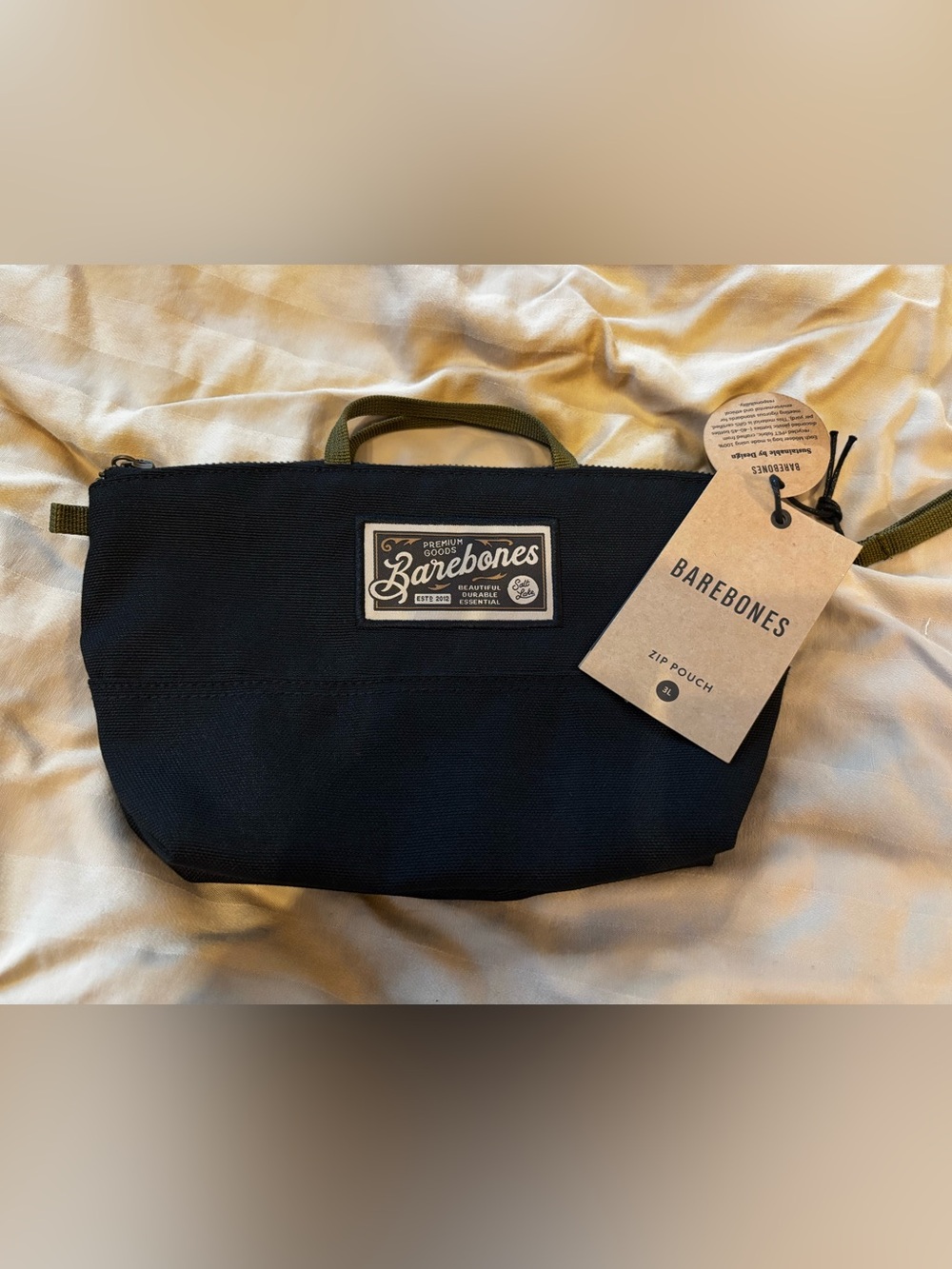 Barebones Black Men's Zip Pouch